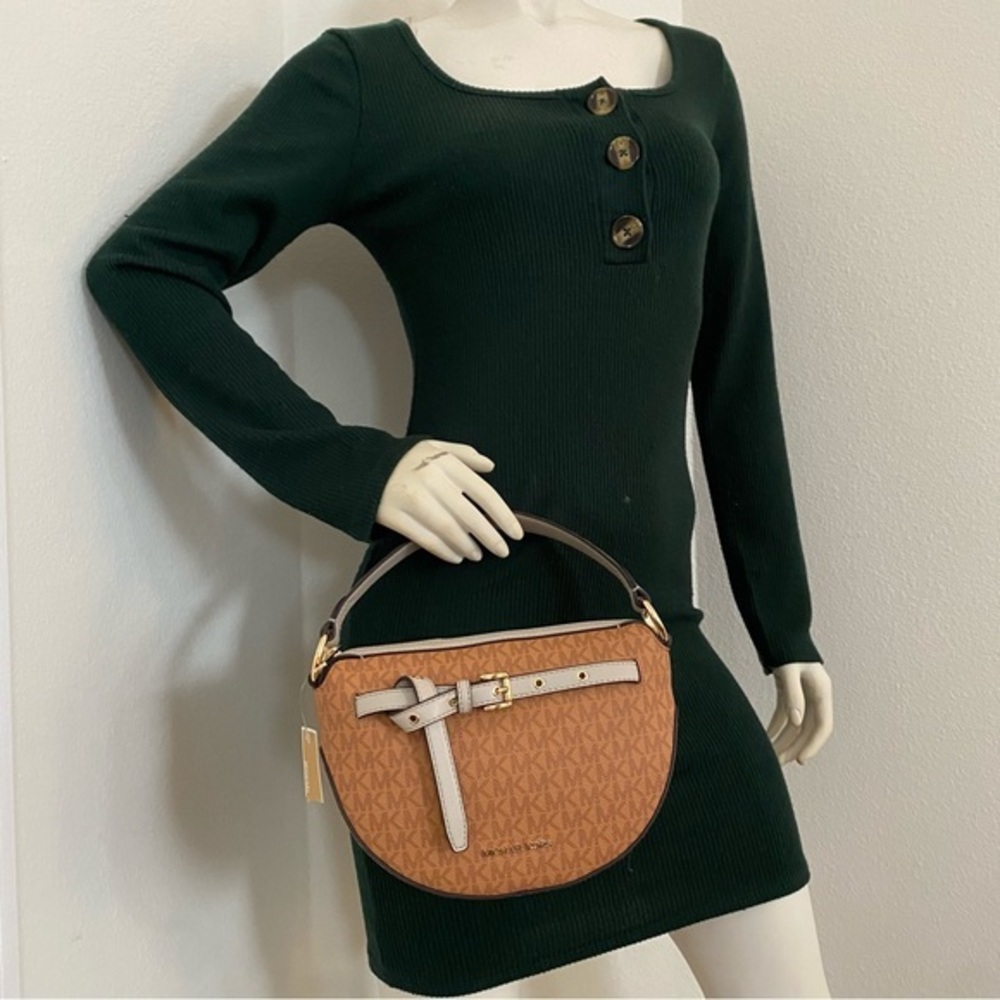 New Michael Kors Emilia Medium Logo Shoulder Bag - Picture 9 of 17